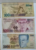 Lote com 54 Cédulas Nacionais das Imagens - Estado de Conservação UTG á MBC - Algumas cédulas estão rasgadas e c/ danos - Foto 27