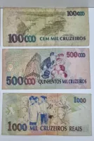 Lote com 54 Cédulas Nacionais das Imagens - Estado de Conservação UTG á MBC - Algumas cédulas estão rasgadas e c/ danos - Foto 28
