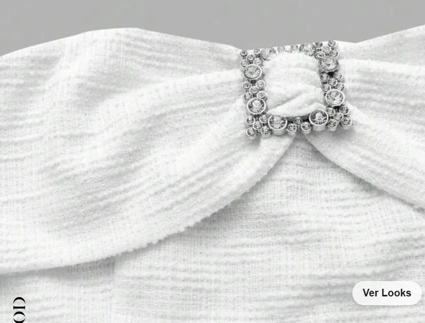 SHEIN MOD Detalhe De Strass Tube Top