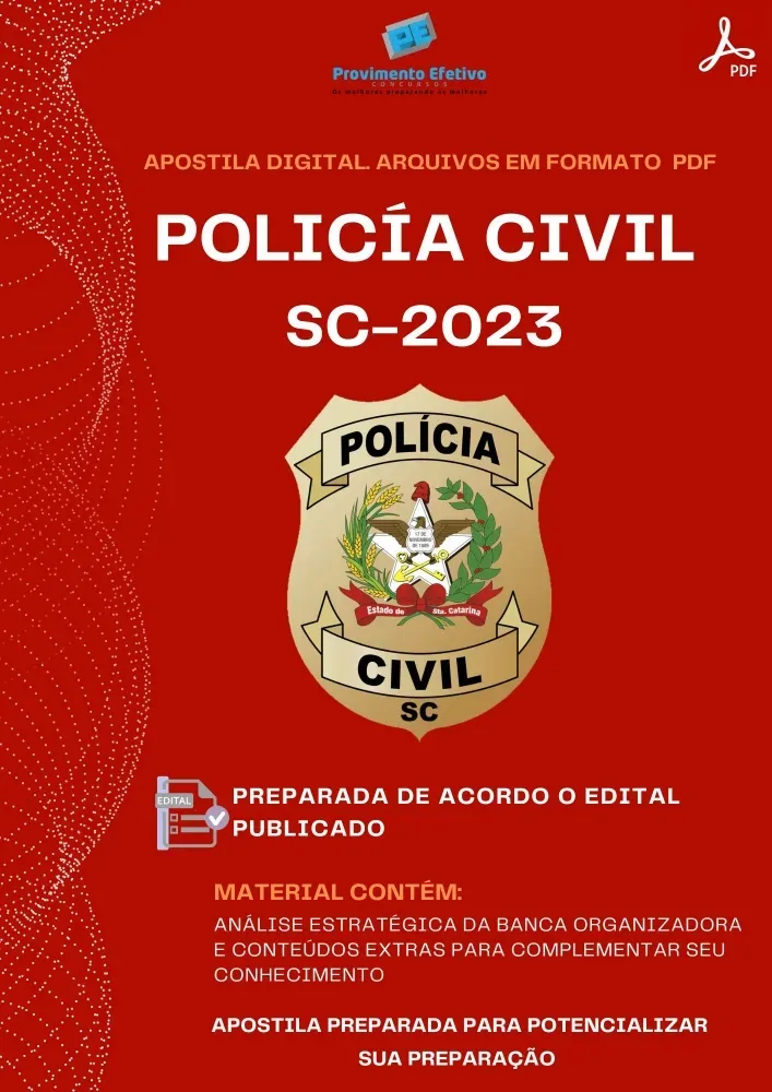 Apostila Polícia Civil SC Psicólogo 2023  Imagem