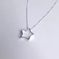 Colar de Prata 925 - Estrela  - CL448