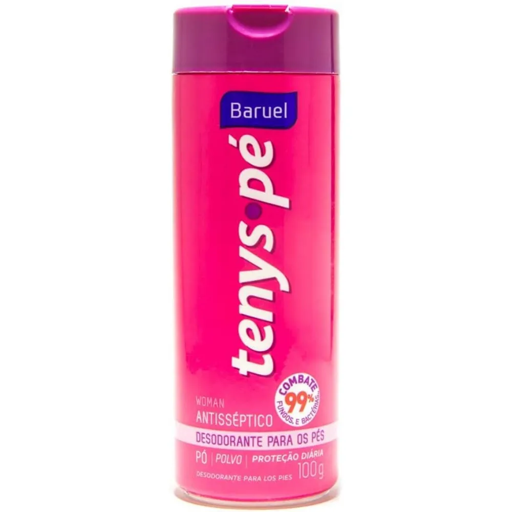 Talco Desodorante Tenys Pé Woman Baruel 100 G