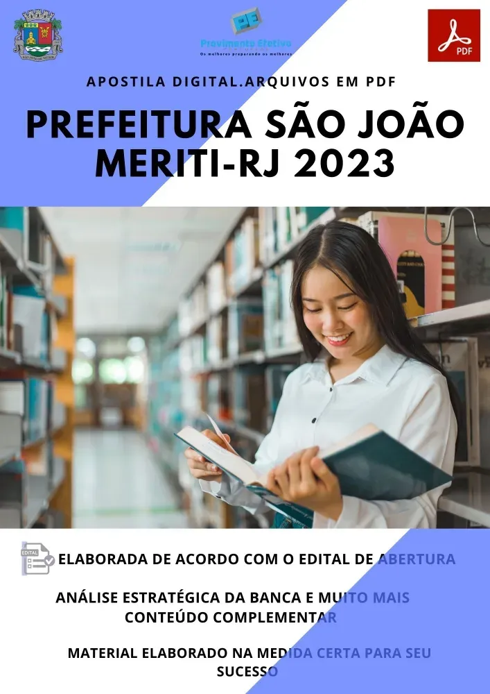 Apostila Pref São João Meriti RJ Técnico de Enfermagem 2023 