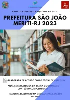 Apostila Pref São João Meriti RJ Técnico de Enfermagem 2023 