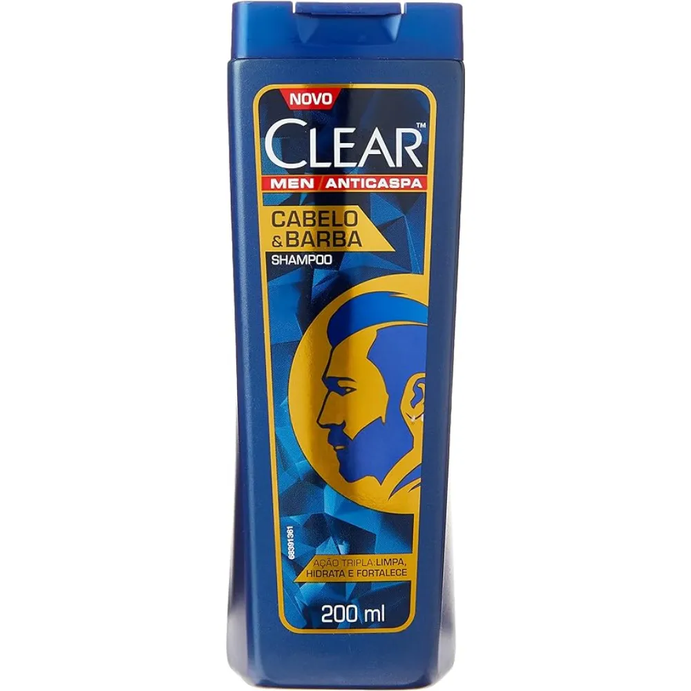 Clear Shampoo Men Cabelo E Barba 200ml