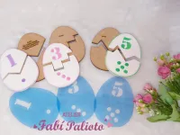 G1.474  Gabarito de Moldes em MDF Quebra Cabeça Números e Quantidades - Foto 2