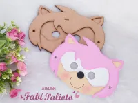 G1.476 Gabarito de Moldes em MDF  Máscara  Amy Rose - Foto 2