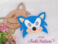 G1.477 Gabarito de Moldes em MDF  Máscara  Sonic - Foto 3