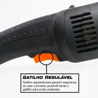 Politriz Angular Automotiva 7pol 1300W Nakasaki Profissional - Foto 3