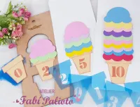 G1.478  Gabarito de Moldes em MDF Sorvete da  Quantidade - Foto 2