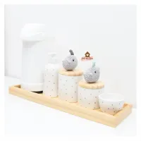 Kit Higiene - Dinossauros - 6 peças - Poá - Garrafa G