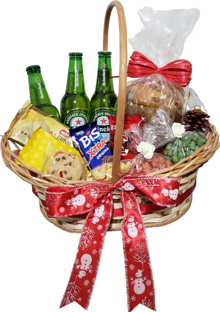 Barca de Natal com Cerveja Imagem