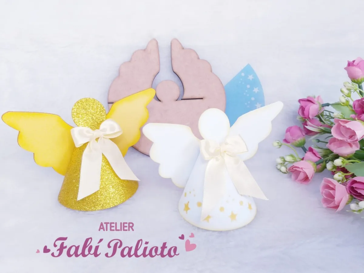 G1.479  Gabarito de Moldes  em MDF Pingente Anjo Pequeno Imagem