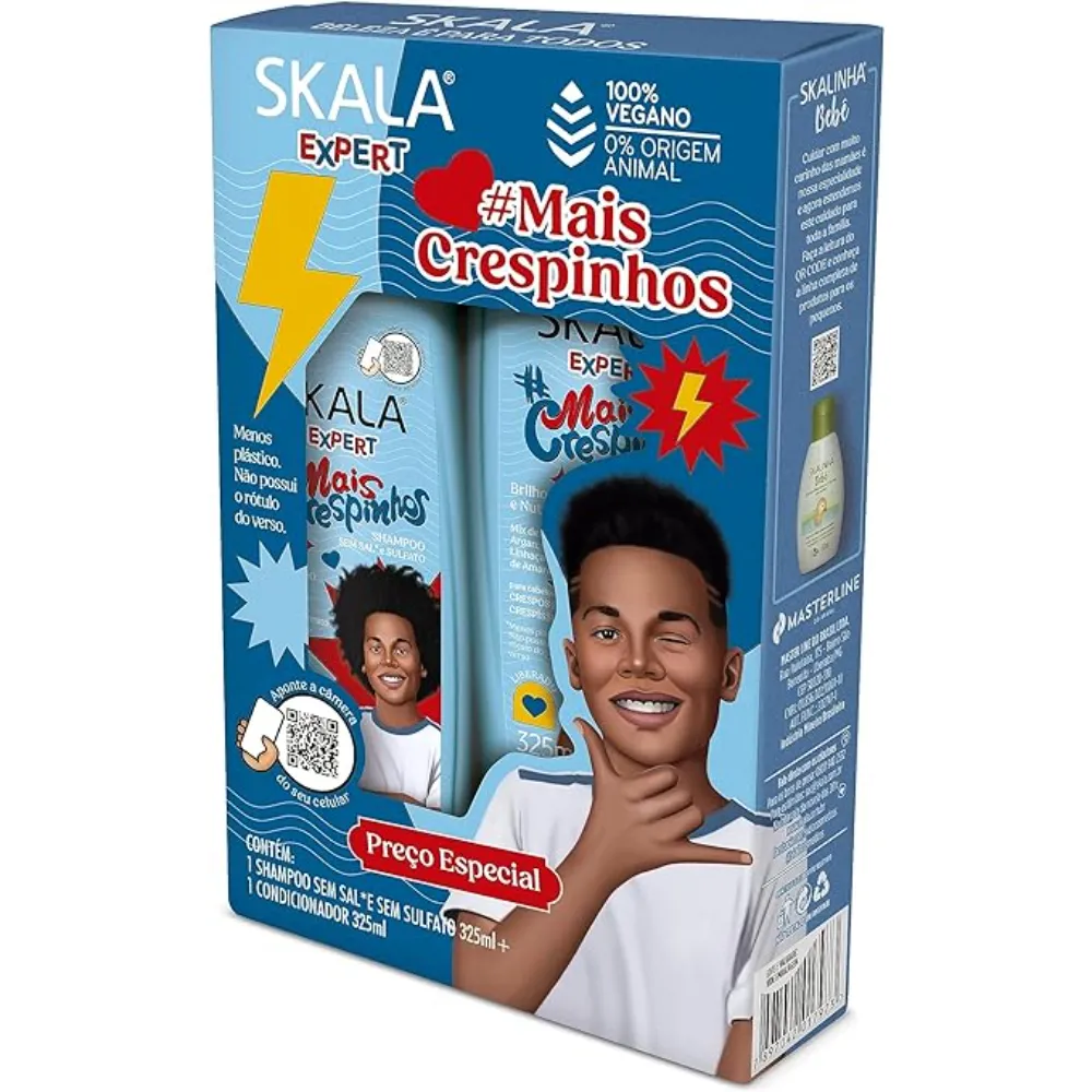 Kit Shampoo + Condicionador Mais Crespinhos 325ml Skala Imagem