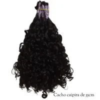 Cabelo Humano Cacho Caipira 55cm - cada 100gm
