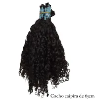 Cabelo Humano Cacho Caipira 65cm - cada 100gm