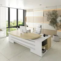 Mesa Presidente Connect 2580 Tamburato 50mm com Caixa de Tomadas  - Foto 2