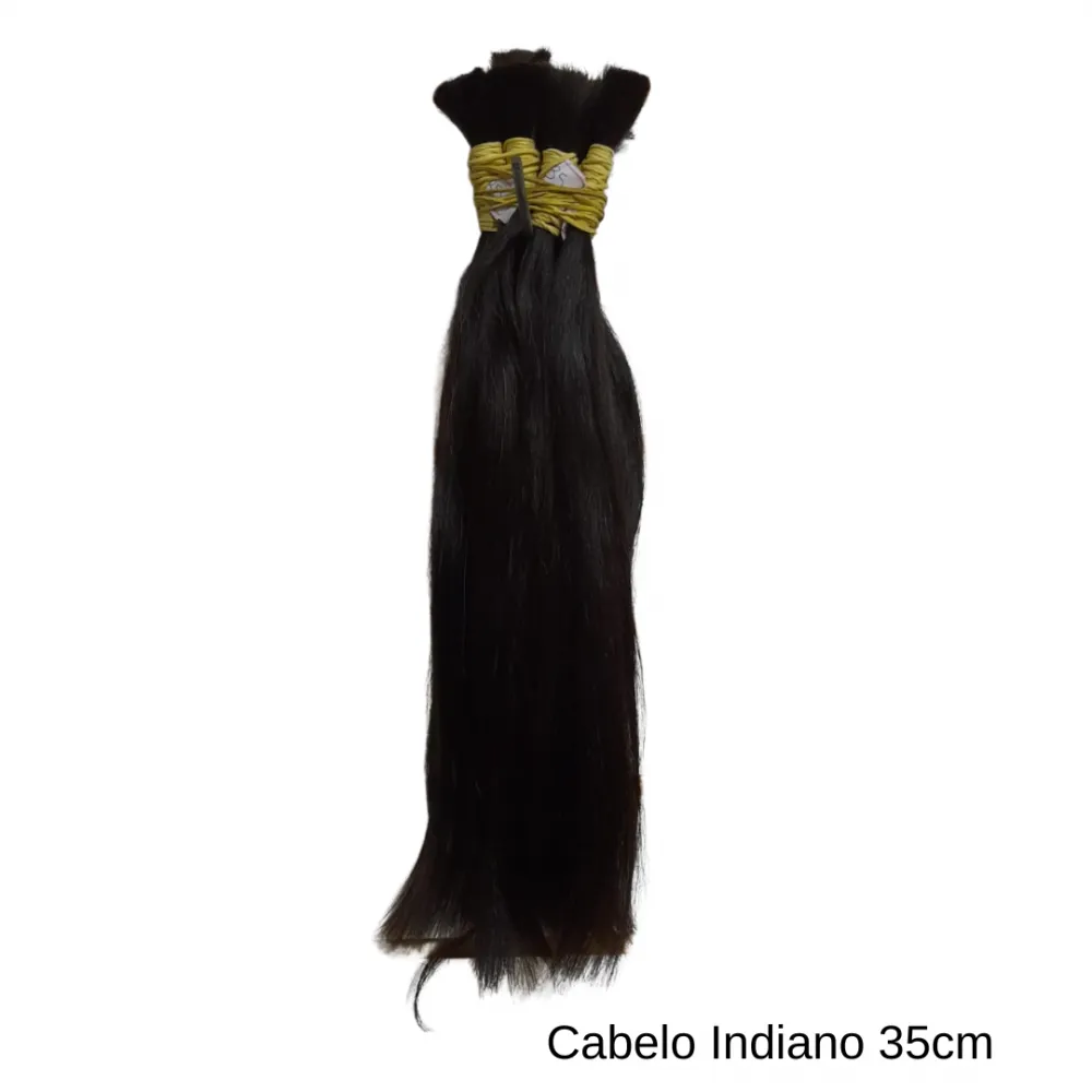 Cabelo Humano Indiano  35cm - 100 gramas