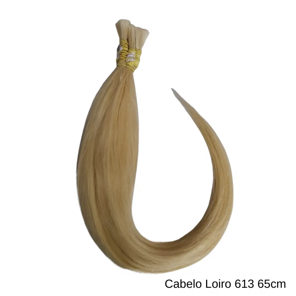 Cabelo Humano Loiro 613  65cm - cada 100gm