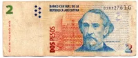 Argentina - 2 Pesos - Cédula Estrangeira - BC