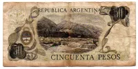 Argentina - 50 Pesos - Cédula Estrangeira - BC - Foto 2