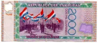 Paraguai - 2000 Guaranies - Cédula Estrangeira - MBC - Polímero - Foto 2