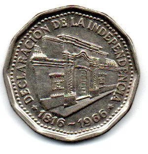 Argentina - 1966 - 10 Pesos - Comemorativa - 150º Aniversário da Declaração de Independência