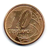 2003 - 10 Centavos - Moeda Brasil - Sob/Fc