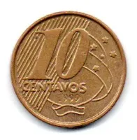 1999 - 10 Centavos - Moeda Brasil - MBC/Sob