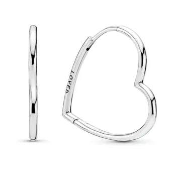 Brincos Argolas Coracao Pequeno – Inspiração Pandora