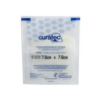 Curativo Compressa com Emulsão de Petrolatum 7,6 x 7,6 Curatec