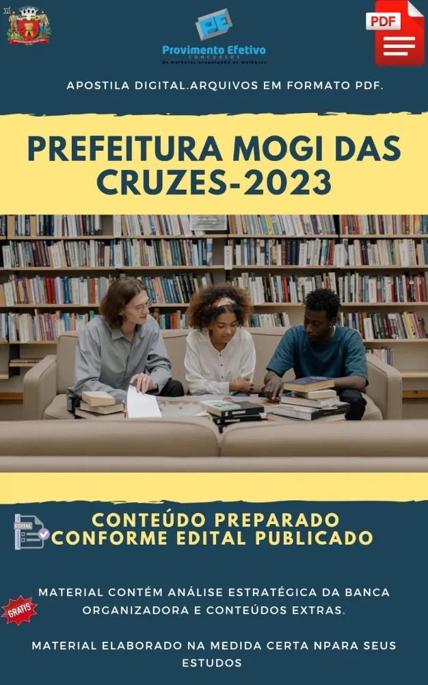 Apostila DENTISTA Pref Mogi das Cruzes Ano 2023  Imagem