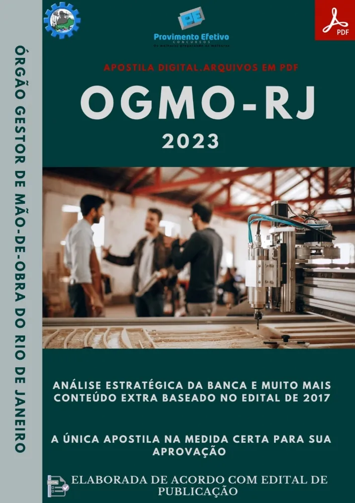 Apostila OGMO RJ 2023 Trabalhador Portuário Avulso