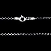 Corrente de prata - Elo português 45cm - ( 1,0 mm ) - ELO45.1 - Foto 2