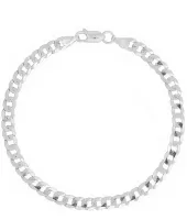 Pulseira de prata grumet - PU079 - Foto 2