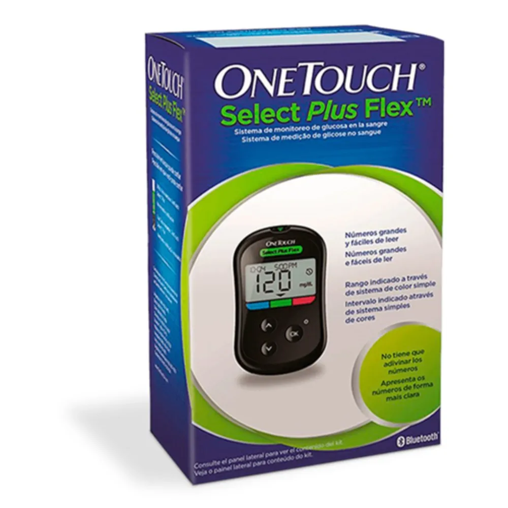 Monitor de Glicose no Sangue - ONE TOUCH SELECT PLUS FLEX