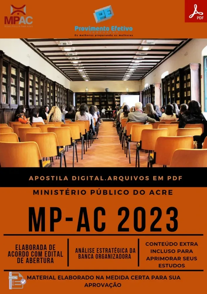 Apostila MP AC Ano 2023 PEDAGOGIA Analista Ministerial Imagem