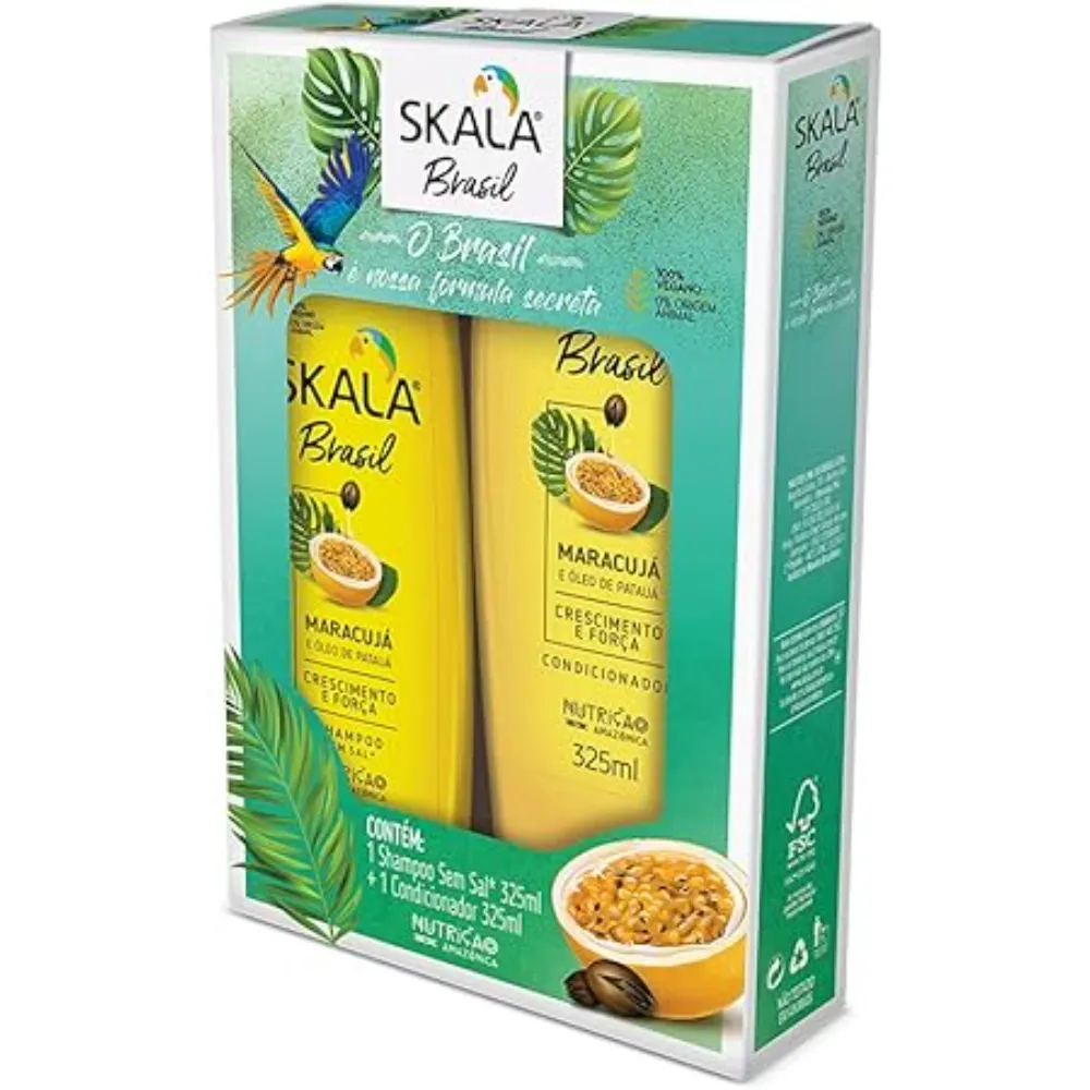 Kit Shampoo + Condicionador Maracujá e Patauá 700 ml Skala