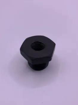 Tampão 3/8" com Furo Central de 1/8" Preto