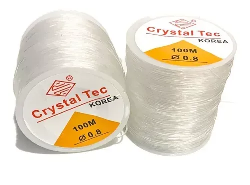 Fio De Silicone 100m - 0.8- Ideal Para Pulseira E Artesanato