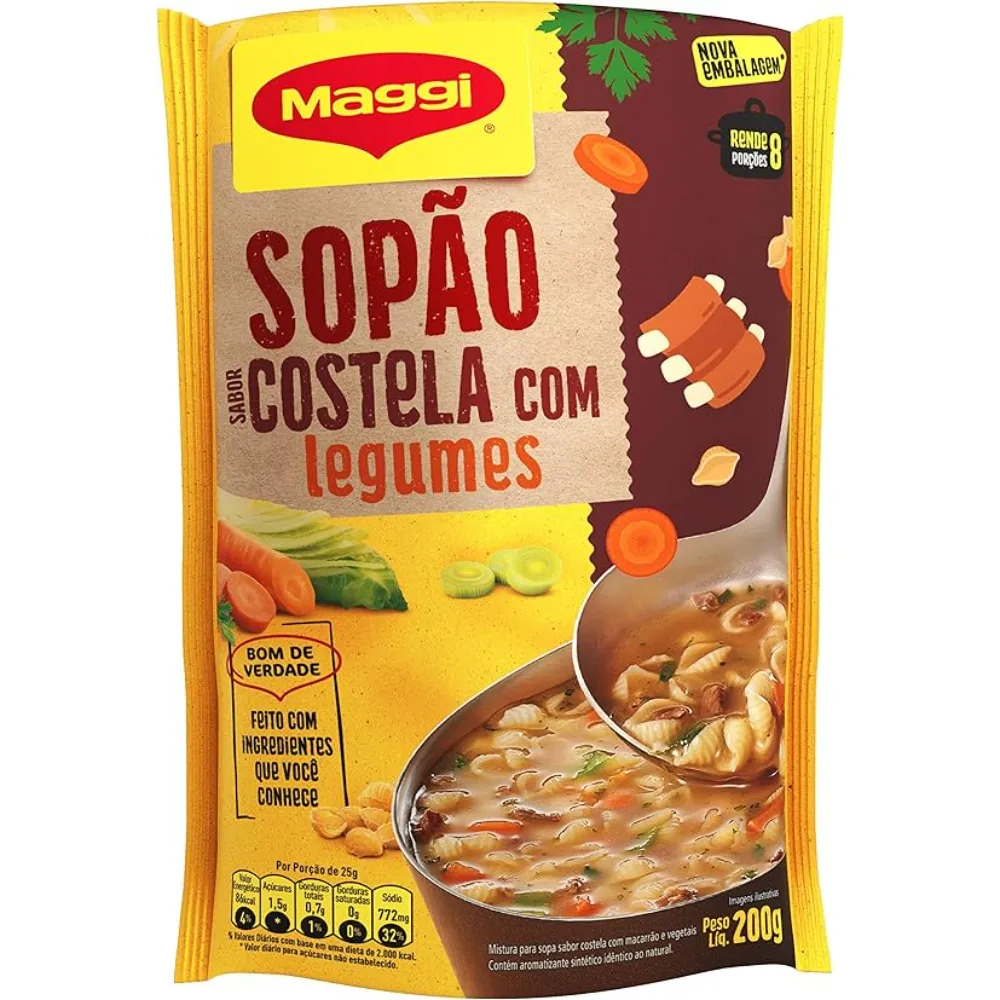 Sopão Costela com Legumes Maggi Sachê 200g Imagem