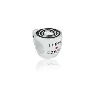 Berloque de Prata 950 -I  LOVE COFFEE - 251045