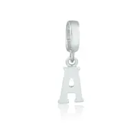 Berloque de Prata 950 - Letra A -  251354