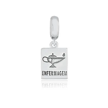Berloque de Prata 950 - enfermagem - 251101