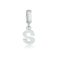 Berloque de Prata 950 - Letra S -  251354
