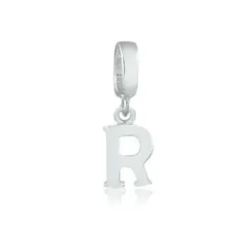 Berloque de Prata 950 - Letra R -  251354