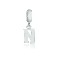 Berloque de Prata 950 - Letra N-  251354