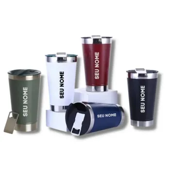 Copo Térmico Tipo Stanley com Abridor 500ml - Personalizado