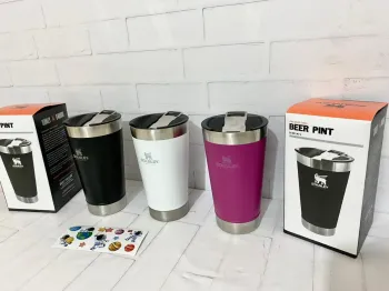 Copo Termico Inox Tampa Abridor Cores Full
