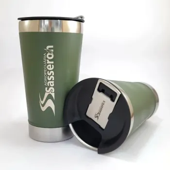 Copo Térmico Tipo Stanley com Abridor 500ml - Personalizado